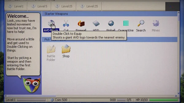 Un videojuego llamado Antivirus Survivors 2003 Professional promete devolvernos a la era dorada de Windows XP,